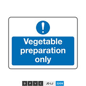 Vegetable preparation only