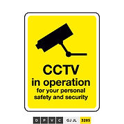 CCTV in operation for your personal safety and security