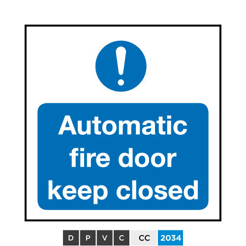 Automatic fire door keep closed