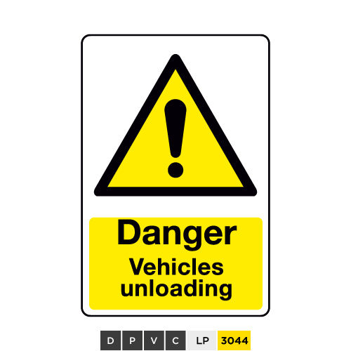 Danger, Vehicles unloading