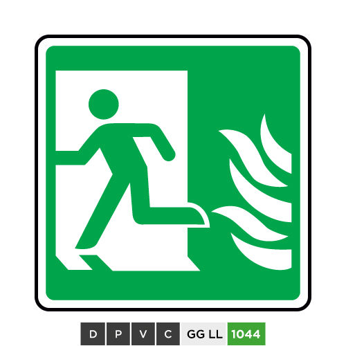 Fire exit symbol