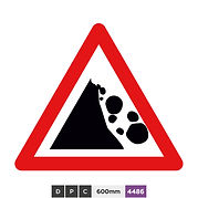 Falling or fallen rocks