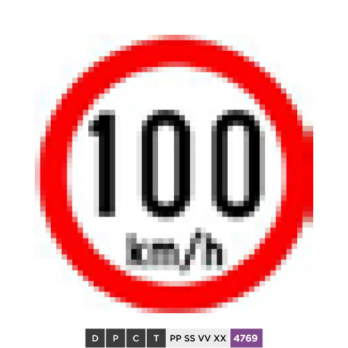 Speed limit 100 km/h