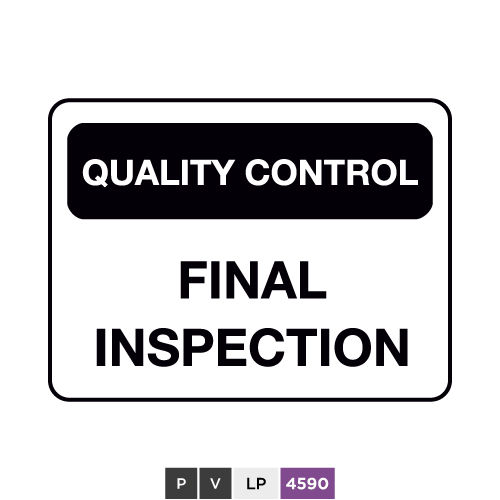 Quality control, Final inspection