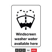 Windscreen washer water available here