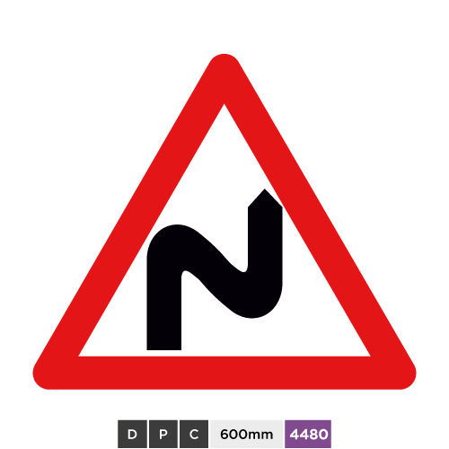 Double bend first to right