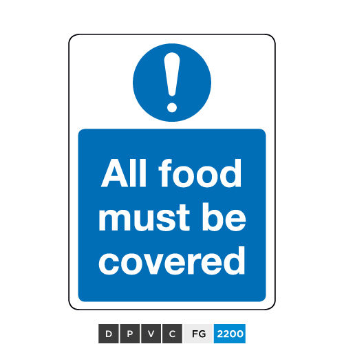 All food must be covered
