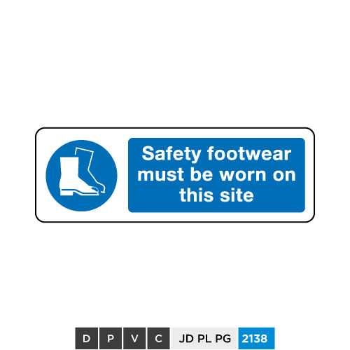 Safety footwear must be worn on this site