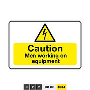 Caution, men working on equipment