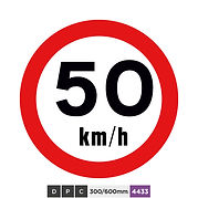 Speed limit 50 km/h