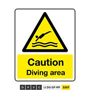 Caution, Diving Area