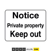 Notice, Private property, Keep out