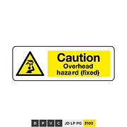 Caution, overhead hazard (Fixed)