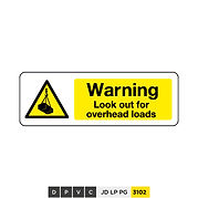 Warning, Look out for overhead loads