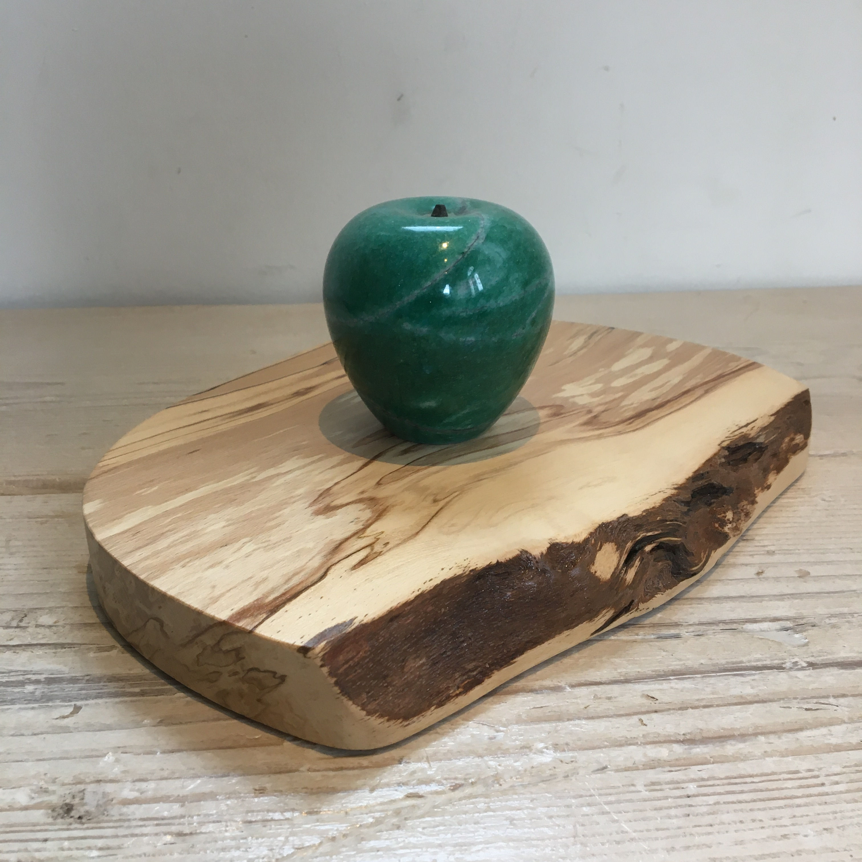 Larger Spalted Beech plinth with live edge (462)