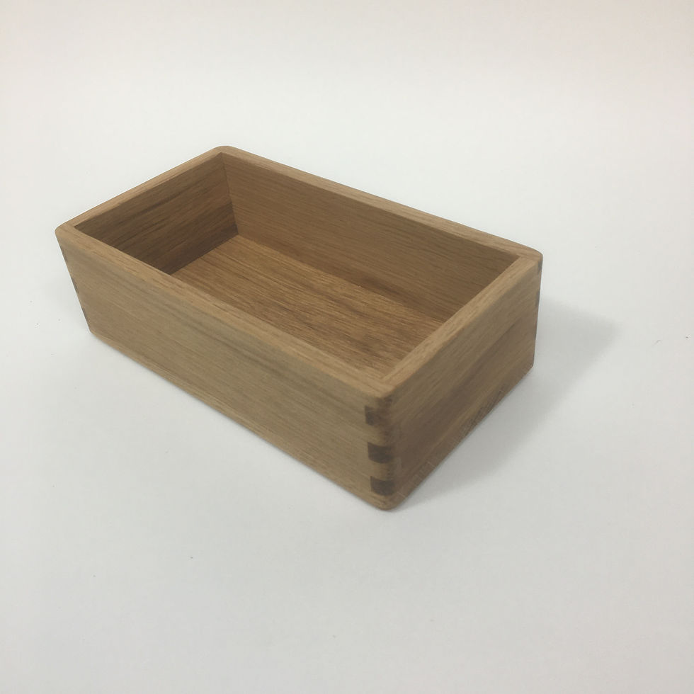 Thumbnail: Scottish Oak box for teabags, jewellery, stationary, etc