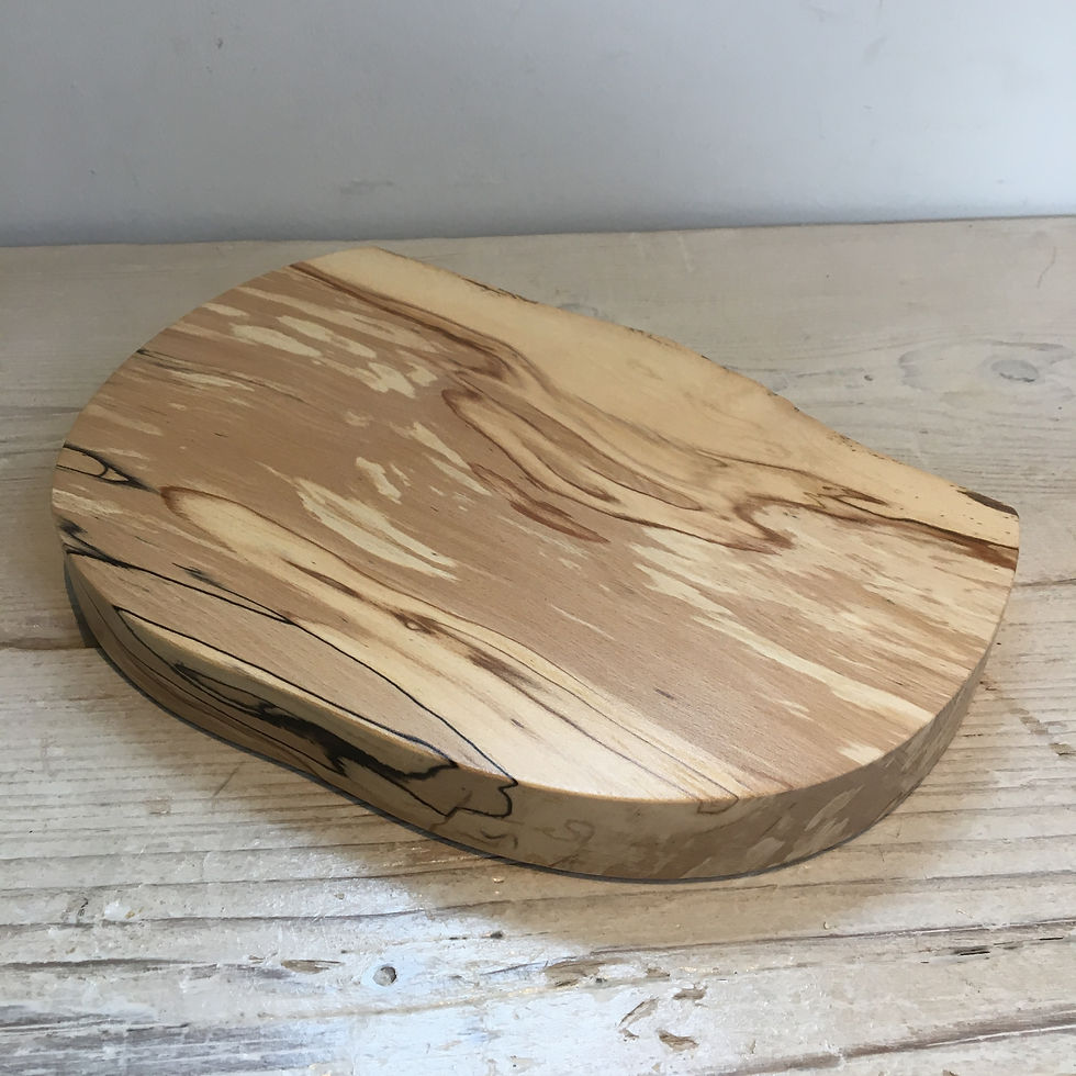Thumbnail: Larger Spalted Beech plinth with live edge (462)