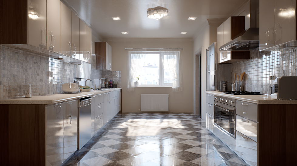 u8791183885_Modern_apartment_kitchen._Tile_floors._photo_real_f9e9f4d0-1fba-48b3-a68e-e78370a1dfb8_3