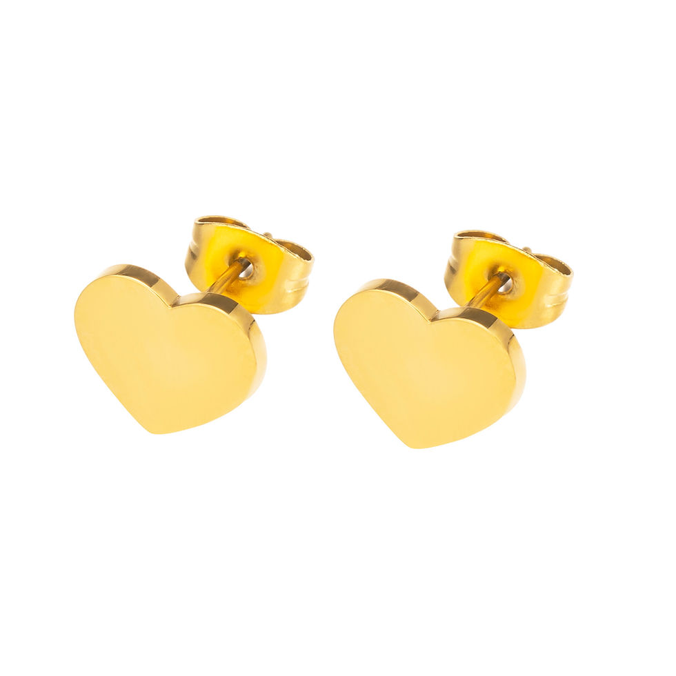 Miniature : Boucles d'Oreilles Cuori e Stelle,  "Cœurs" en acier