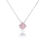 Miniature : Collier Lucciole Chaîne en Argent Pendentif Solitaire Zircon Couleur Griffé Rond