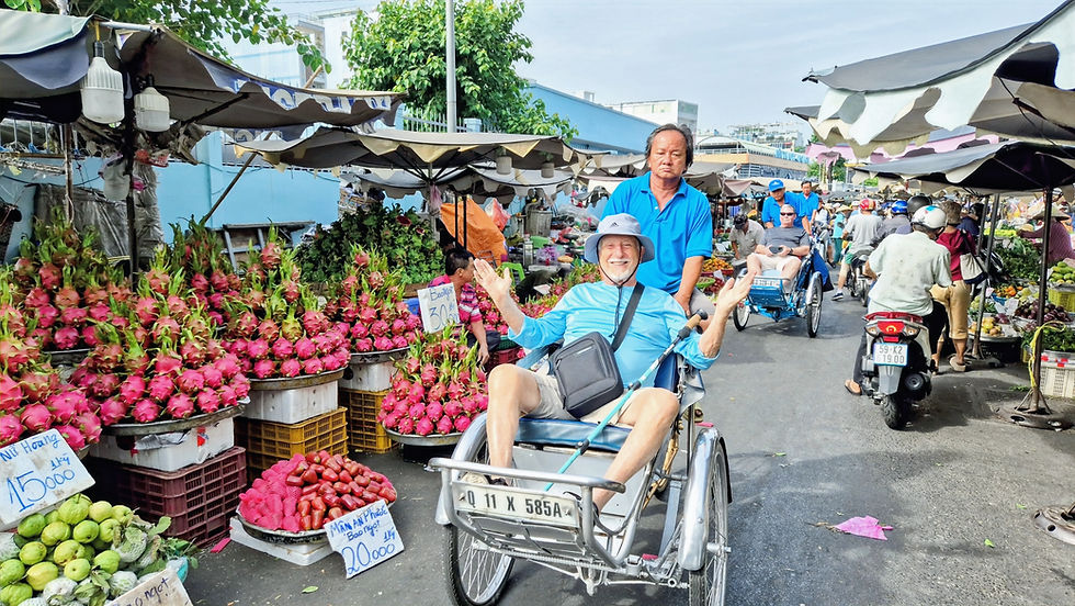 Trishaw ride in Saigon