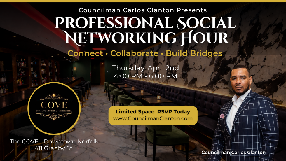 Professional Social Networking Hour with Councilman Carlos Clanton