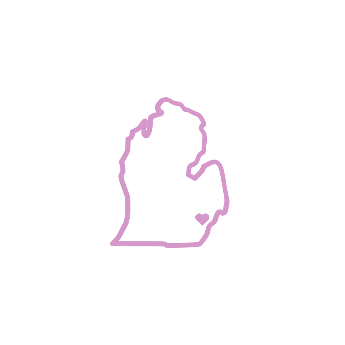 Rotating Detroit Michigan Icon Logo