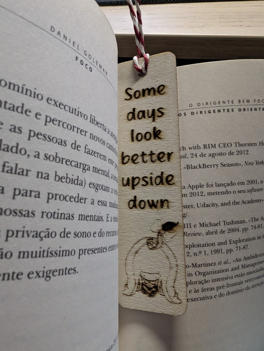 Marcador de Livro em Madeira