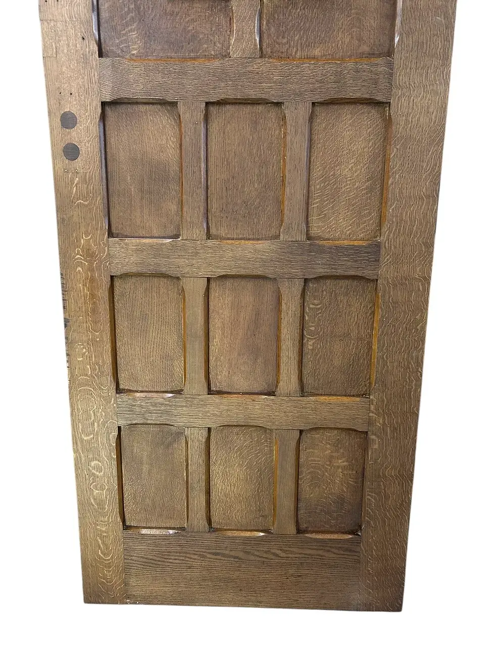 Thumbnail: SOLID OAK FRONT DOOR ANTIQUE PERIOD RECLAIMED OLD HARDWOOD GLASS REFURBISHED