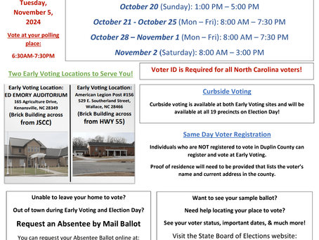 #vote4more2024 - Save these important dates & exercise your right to vote!