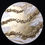 Miniatura: Gold Circle Marble Geode