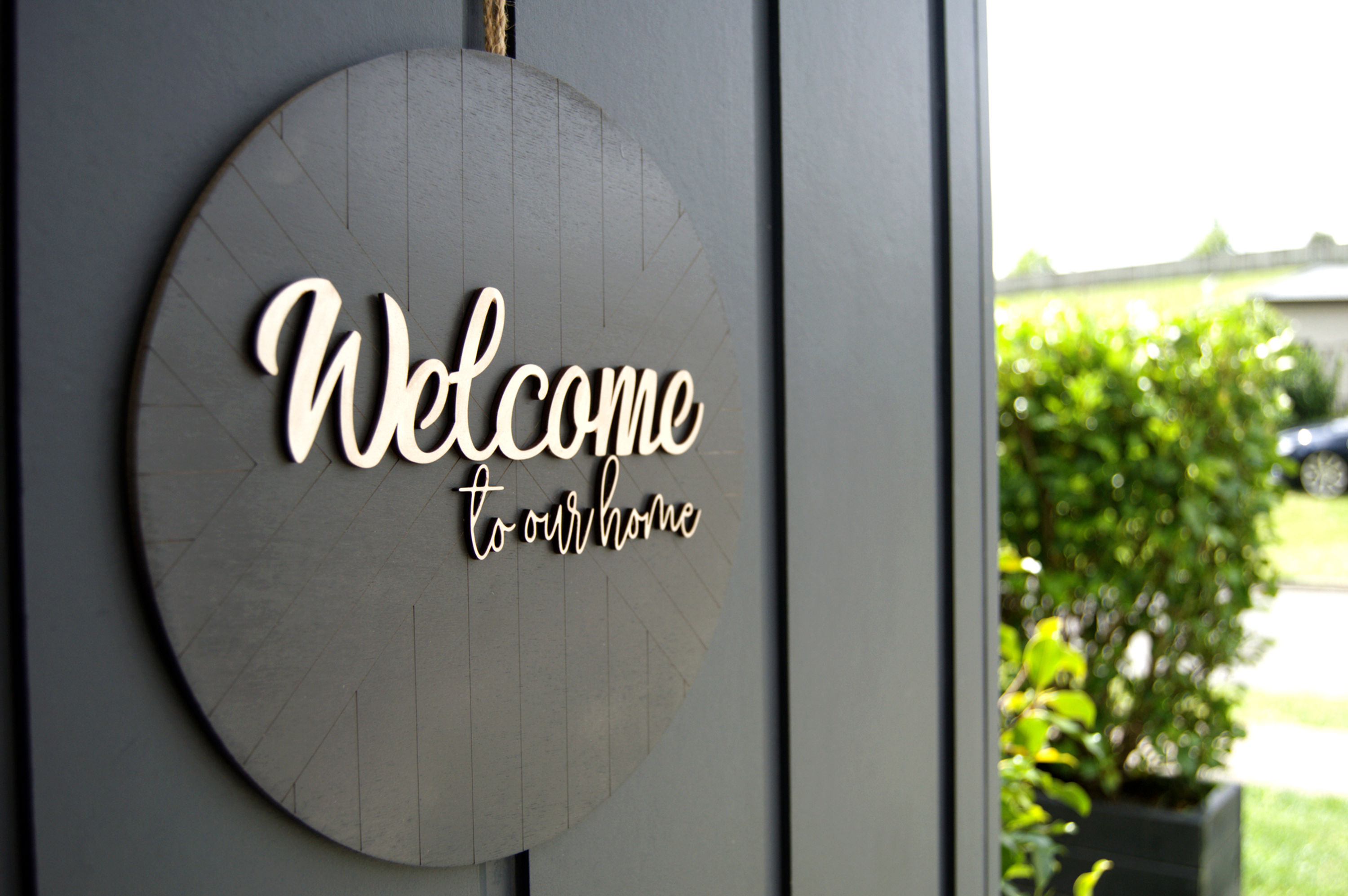 Personalized Welcome Sign