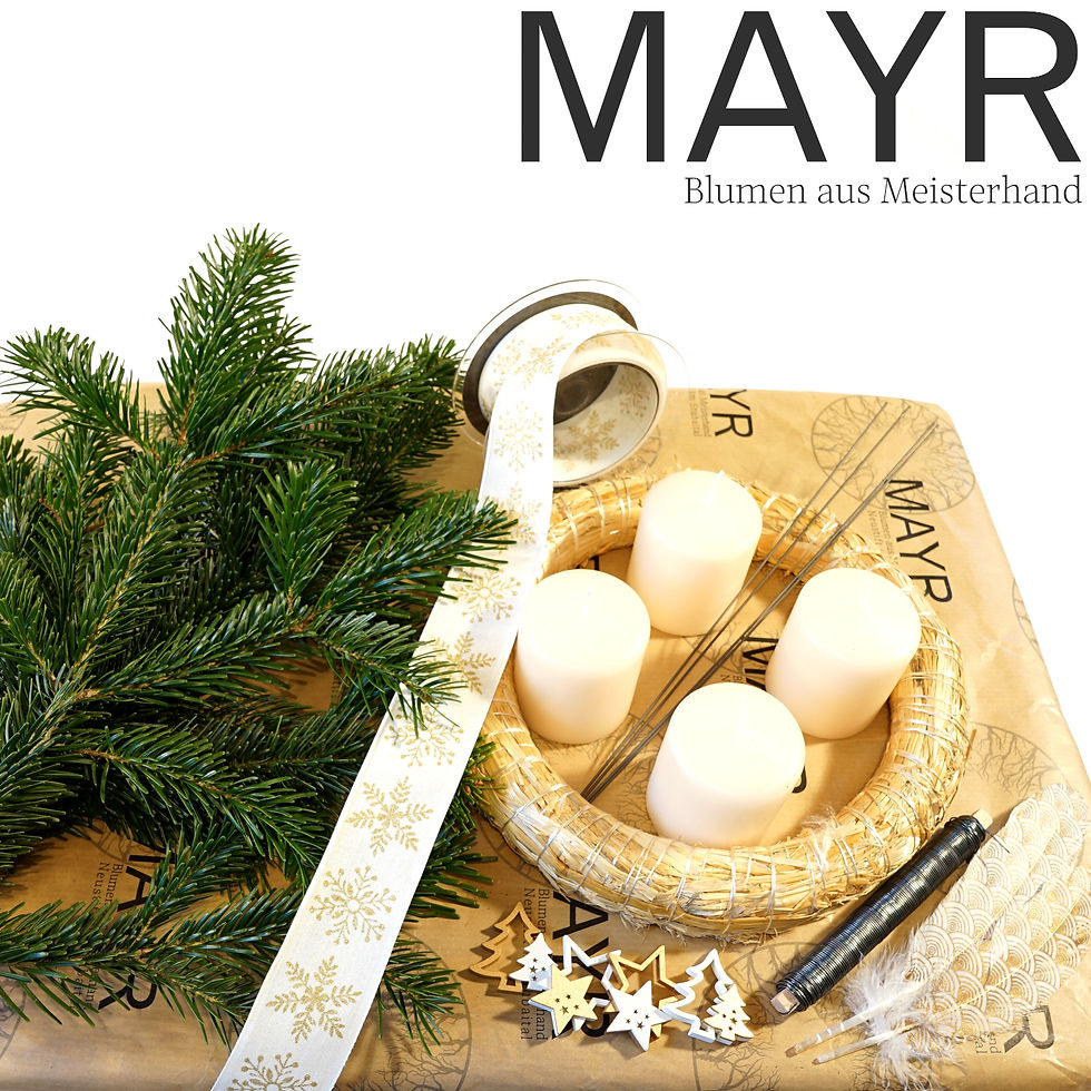 DIY Set weiß-gold "Winterzauber"