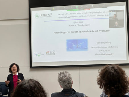 Dr. Gong gave a lecture at Harvard University
