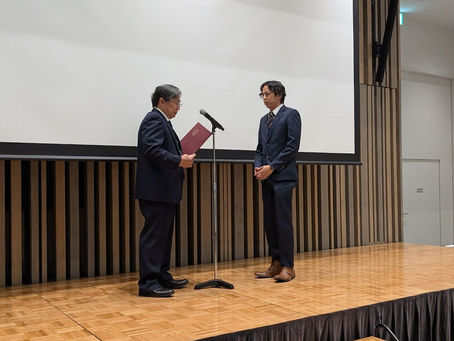 野々山貴行准教授が日本バイオマテリアル科学奨励賞を受賞しました