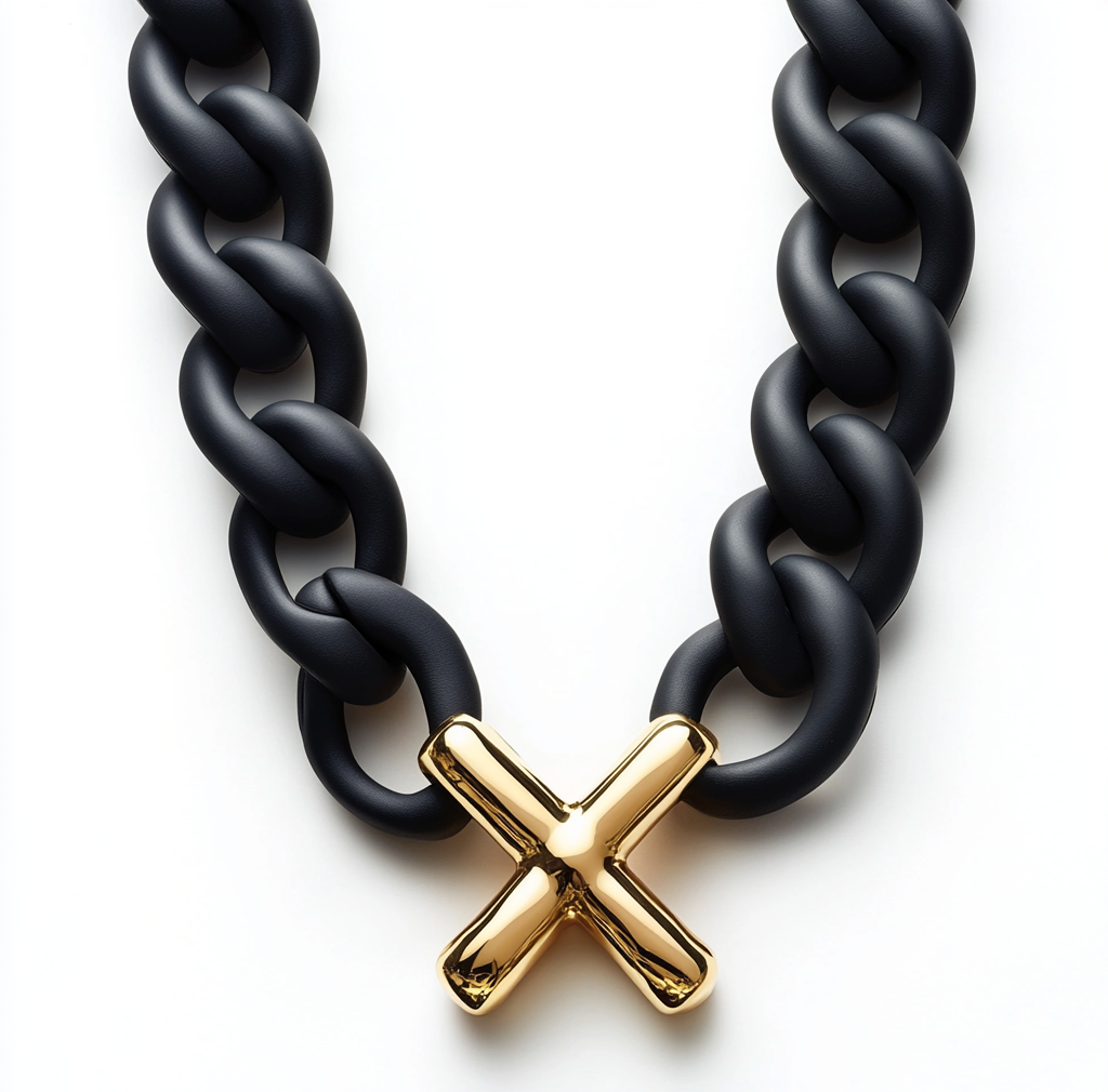 Gold & Matte Necklace