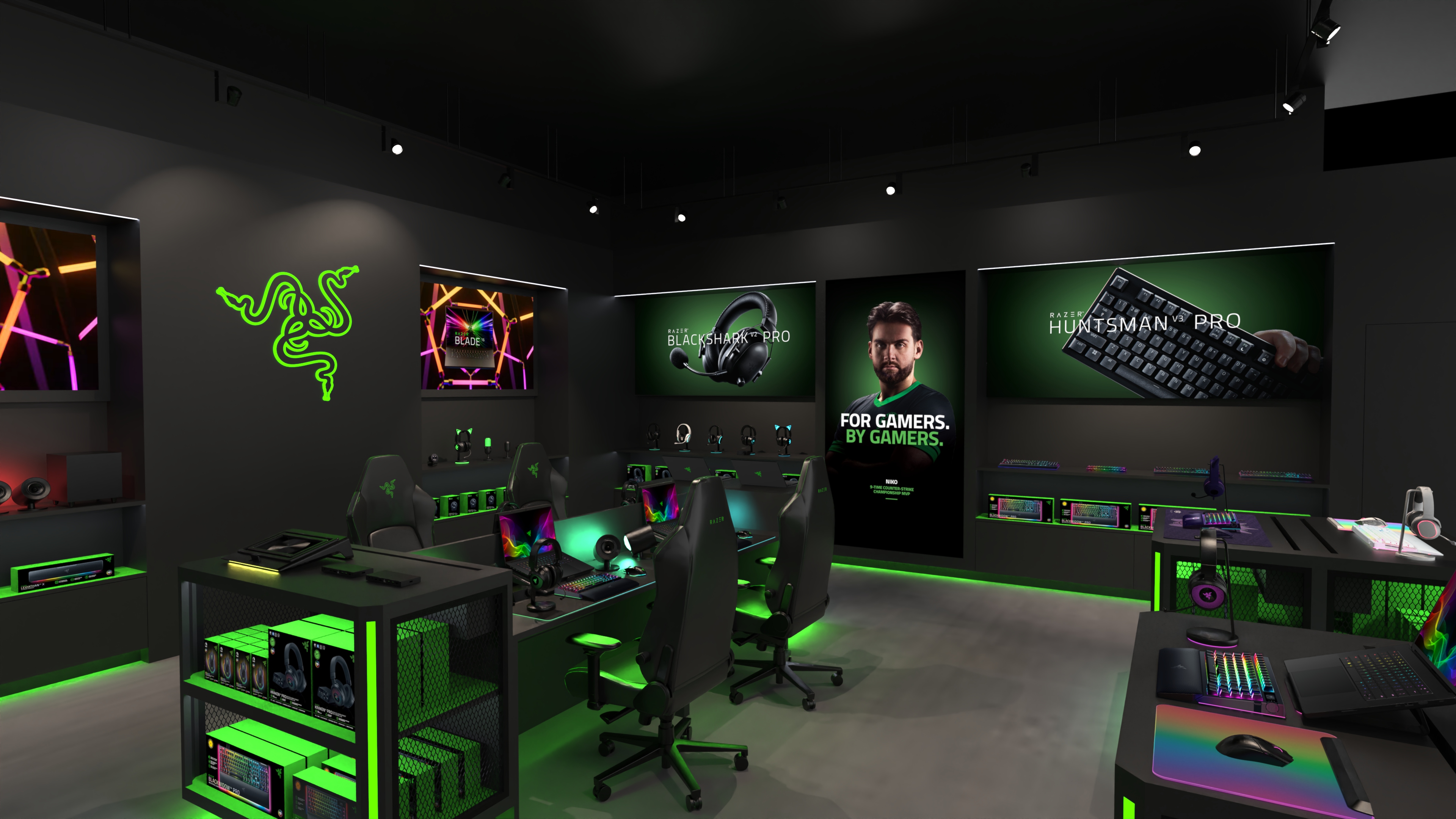 RazerStore Chongqing render