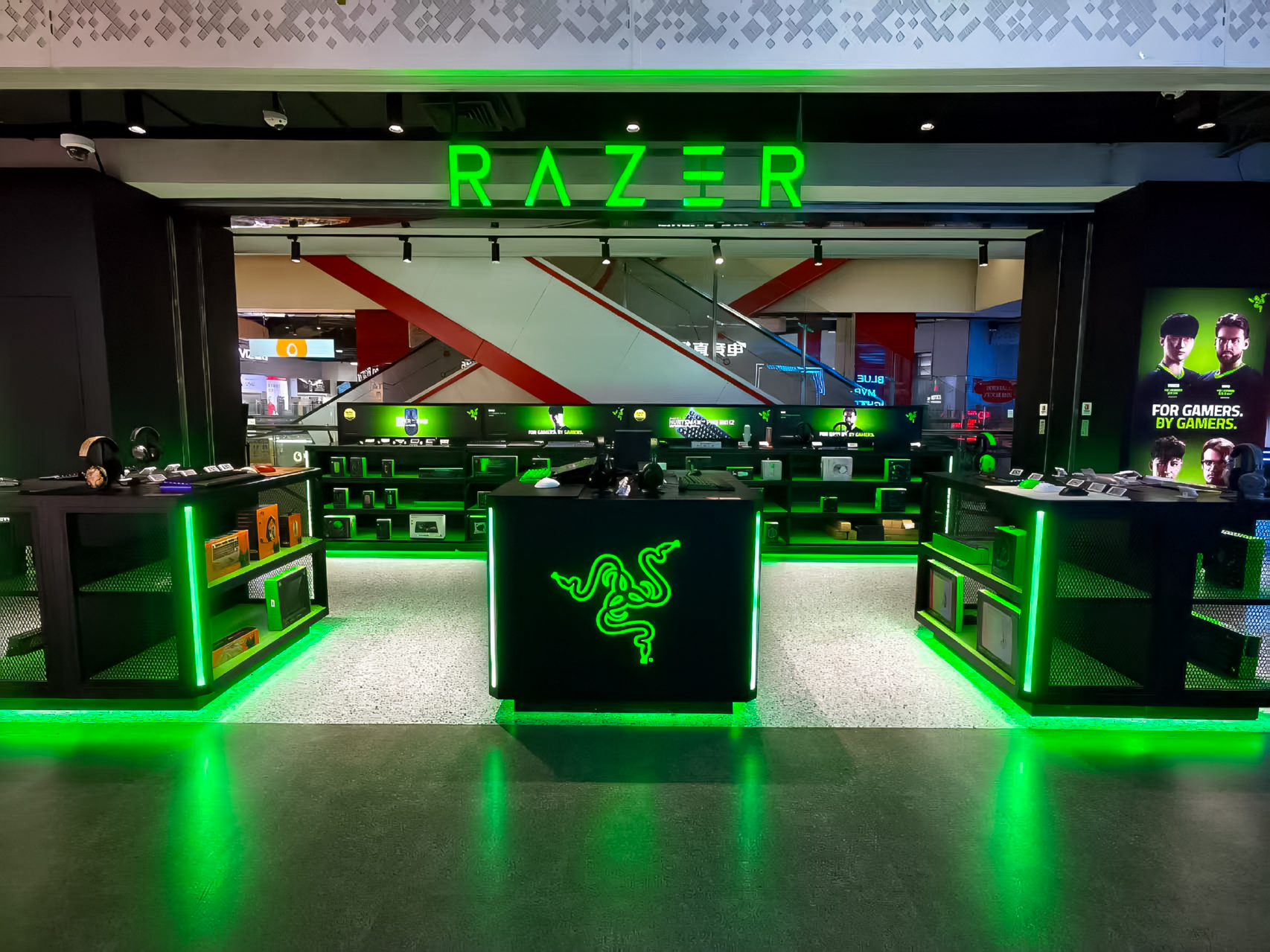 RazerStore Hefei execution photograph