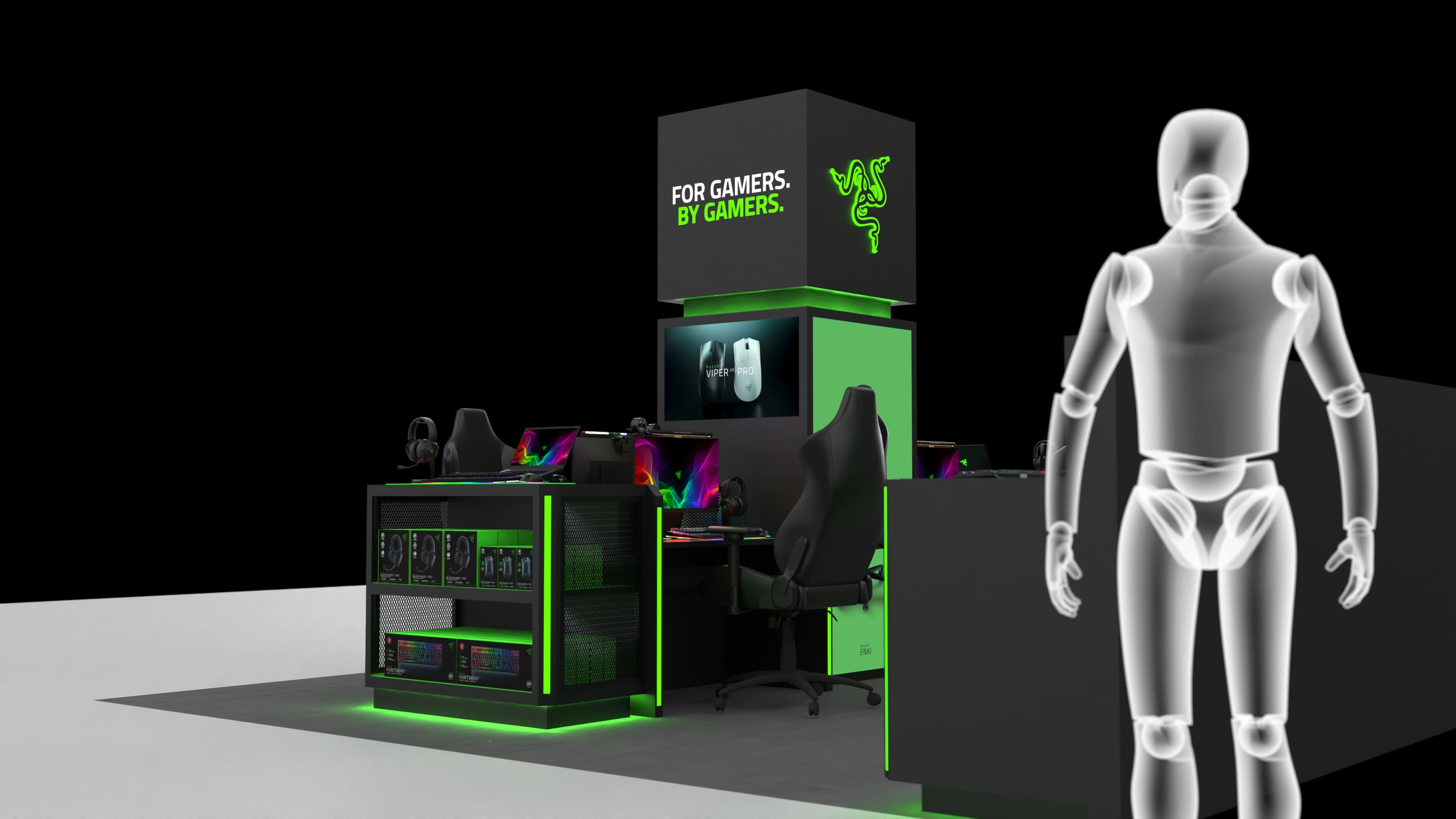 XPERION Hamburg Shop-In-Shop render
