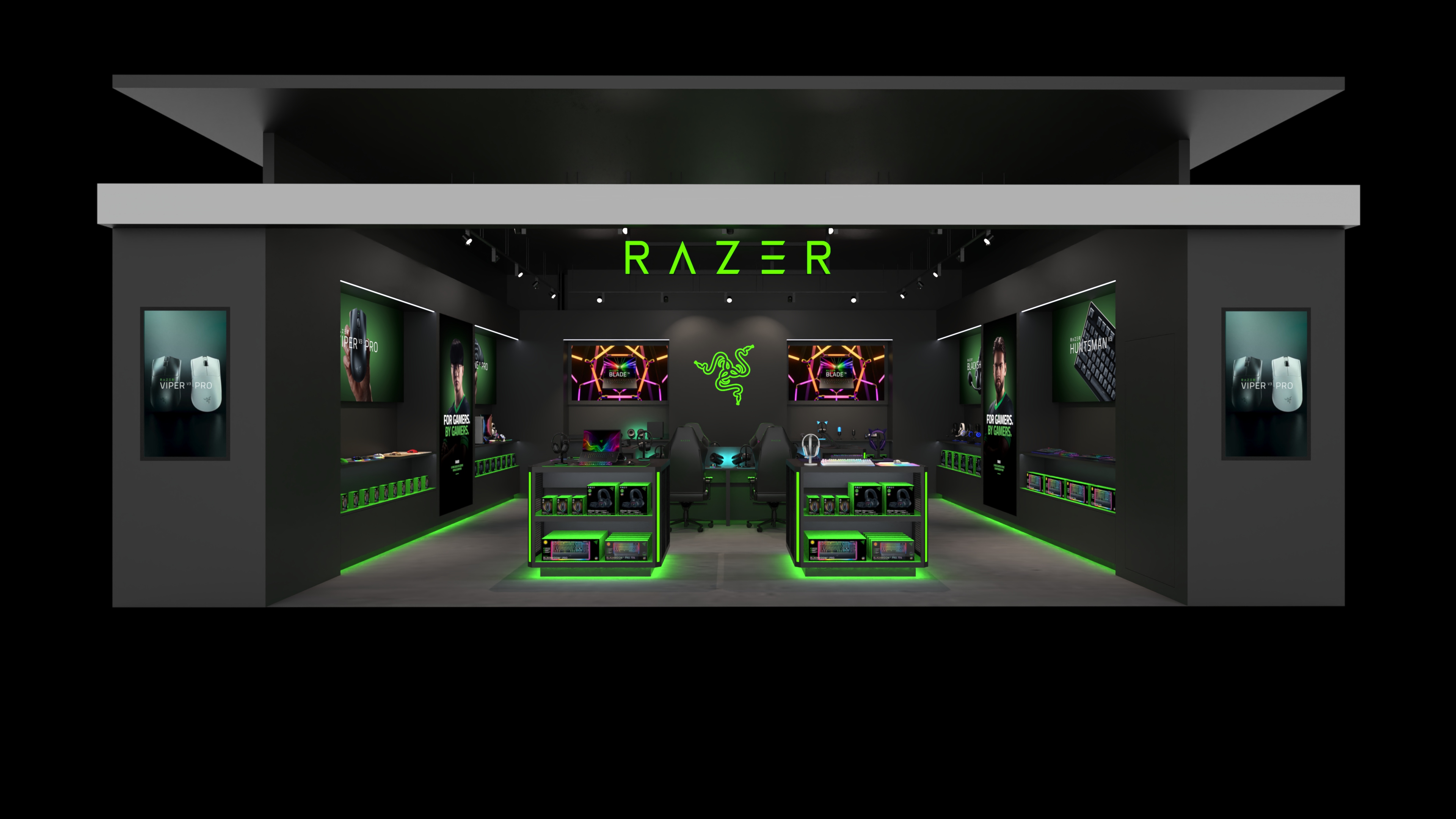 RazerStore Chongqing render