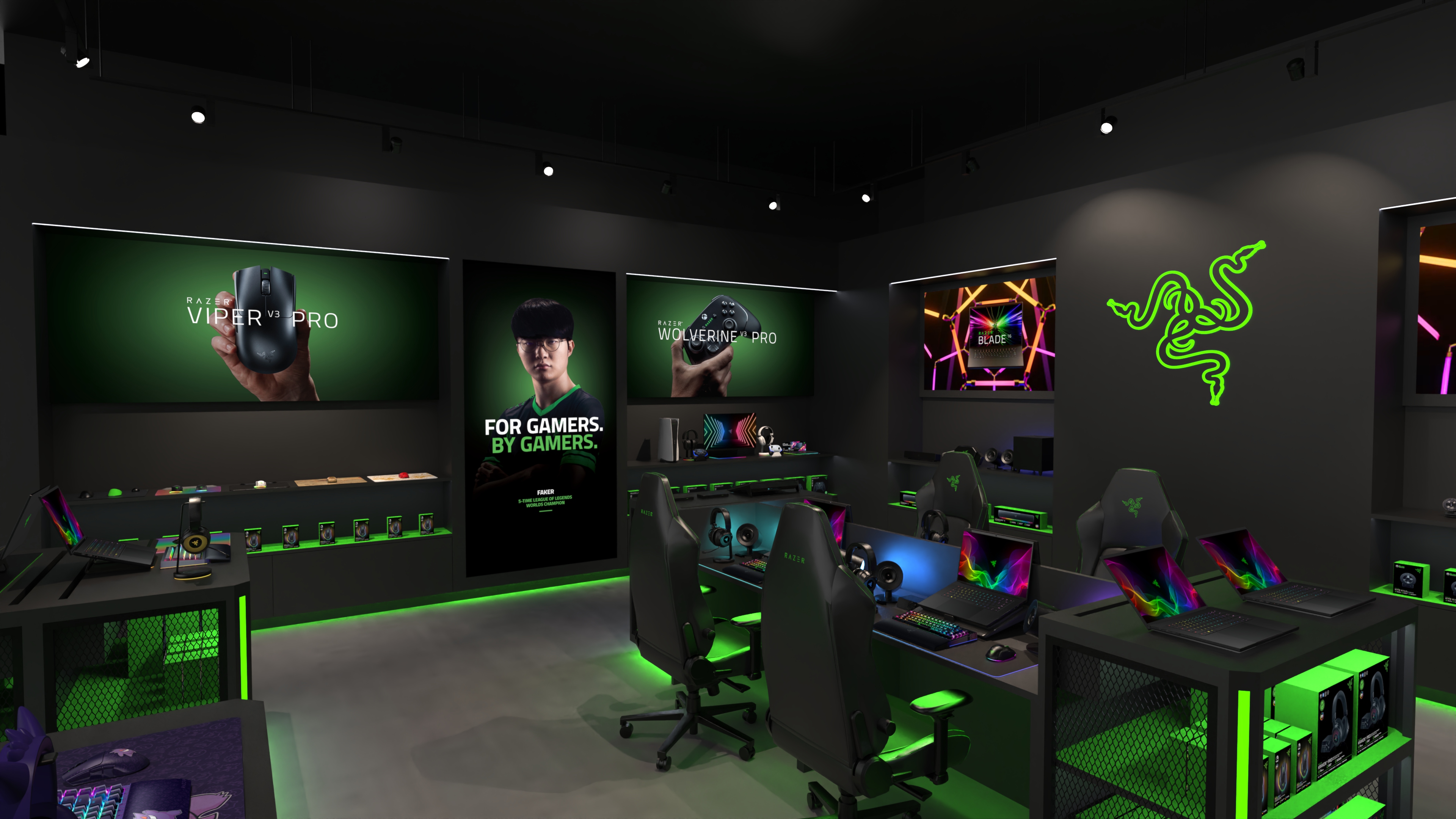 RazerStore Chongqing render