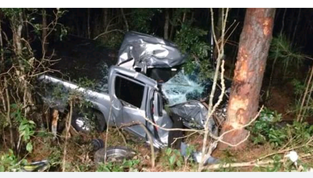 Homem fica ferido após colidir em bovino e árvore em Cachoeira do Sul