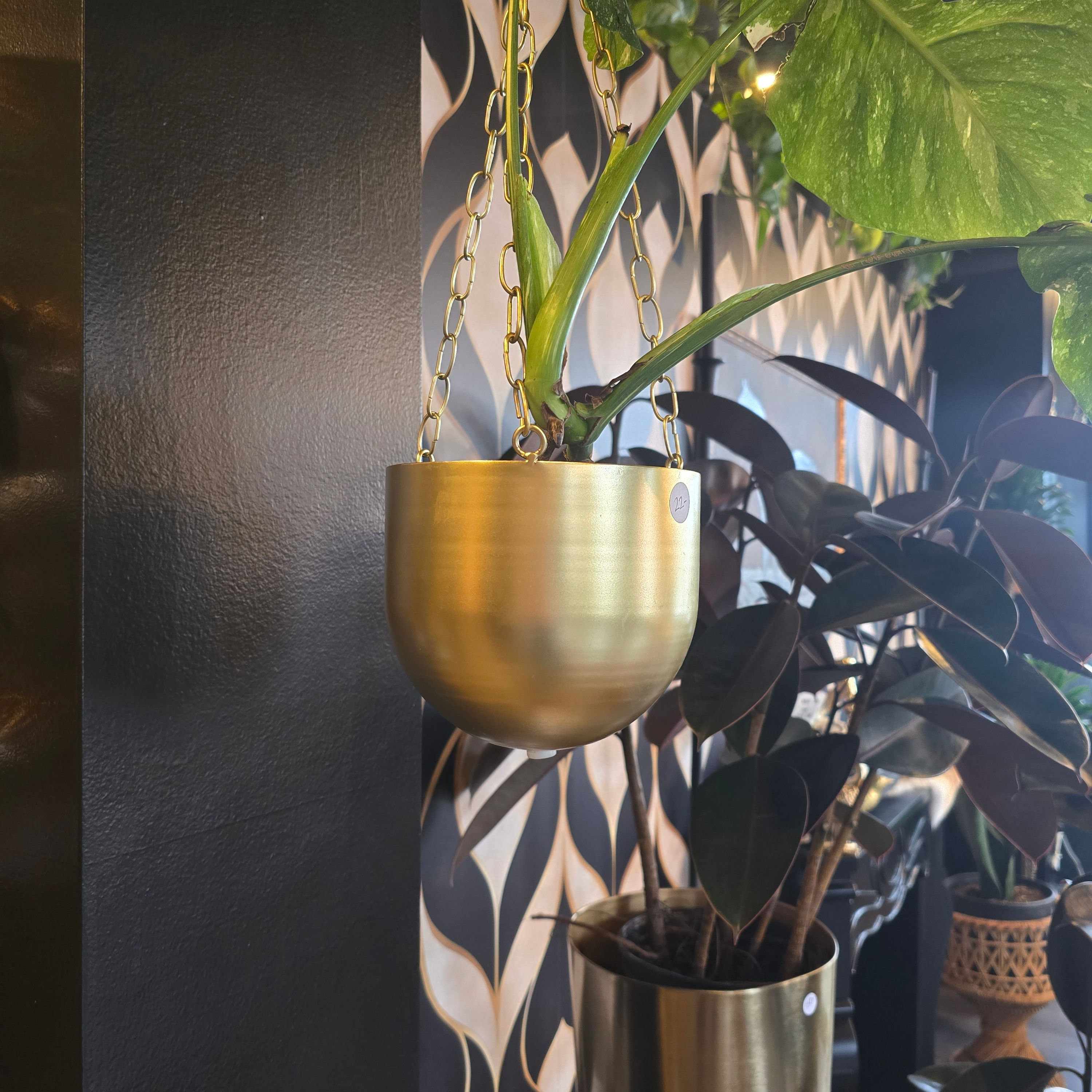 Gold Hanging Planter