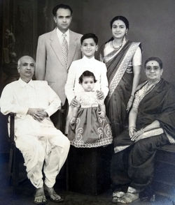 Gopal S. Hattiangdi with parents & family