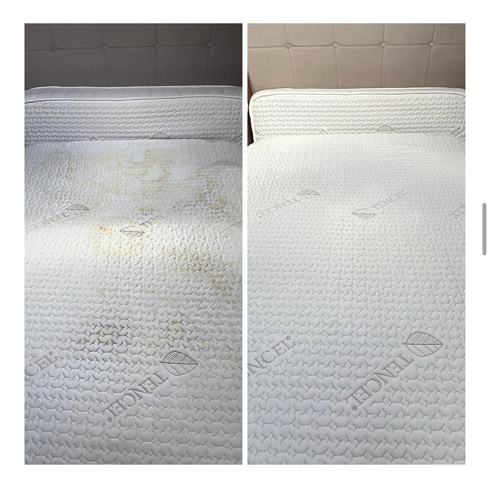 mattress clean before and after