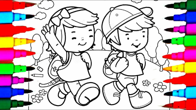 boy-and-girl-coloring-pages-learn-colors-drawing-pages-little-school-boy-and-girl-coloring