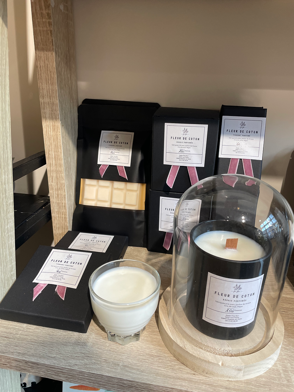 Bougie et Fondant parfumés - Fleur de coton