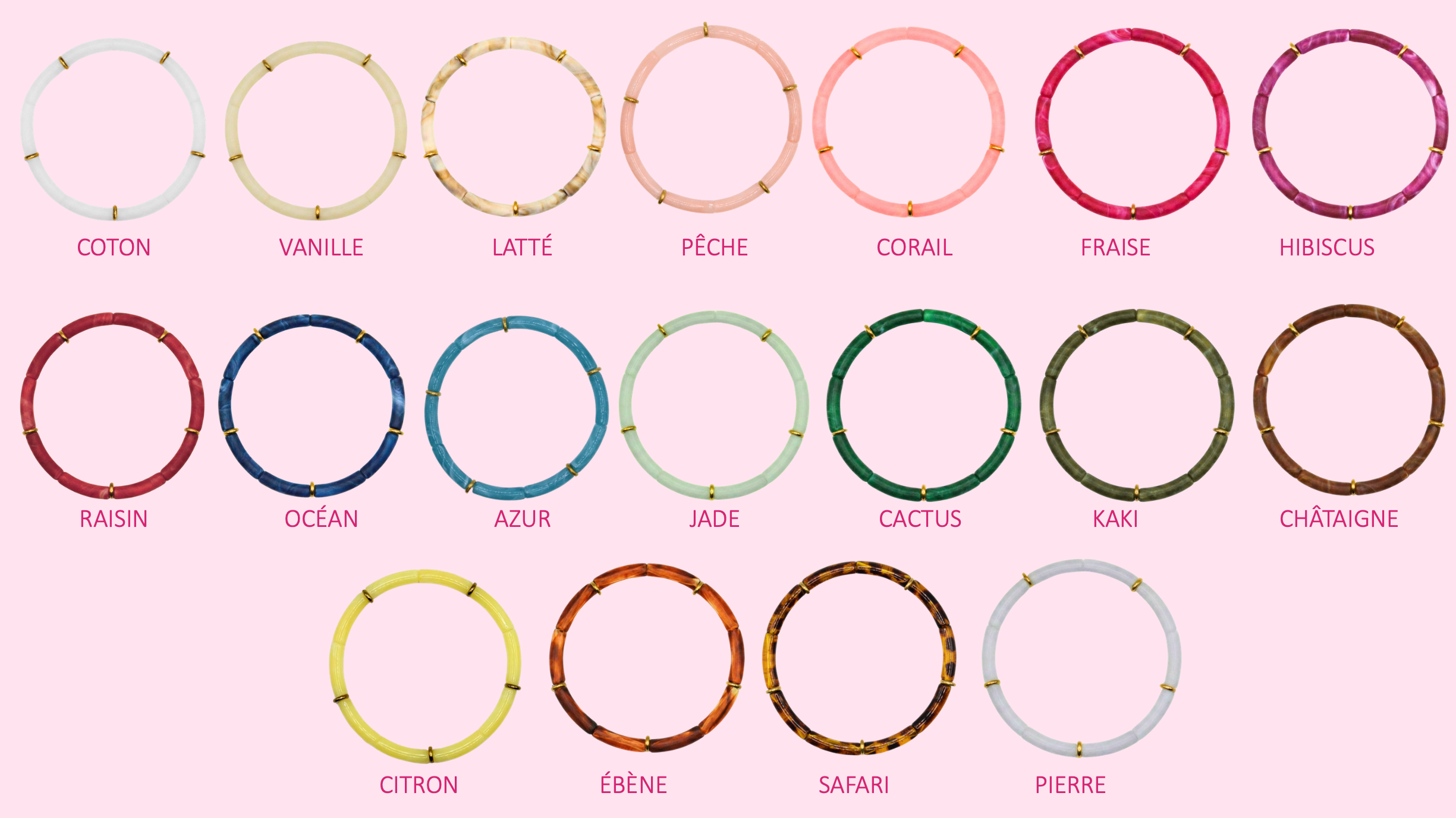 Bracelet Mini Thérèse - Plusieurs coloris