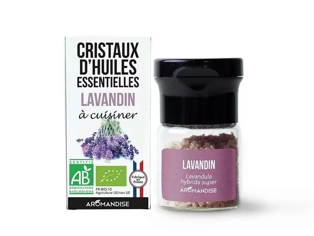 Cristaux d'huiles essentielles à cuisiner - Lavandin