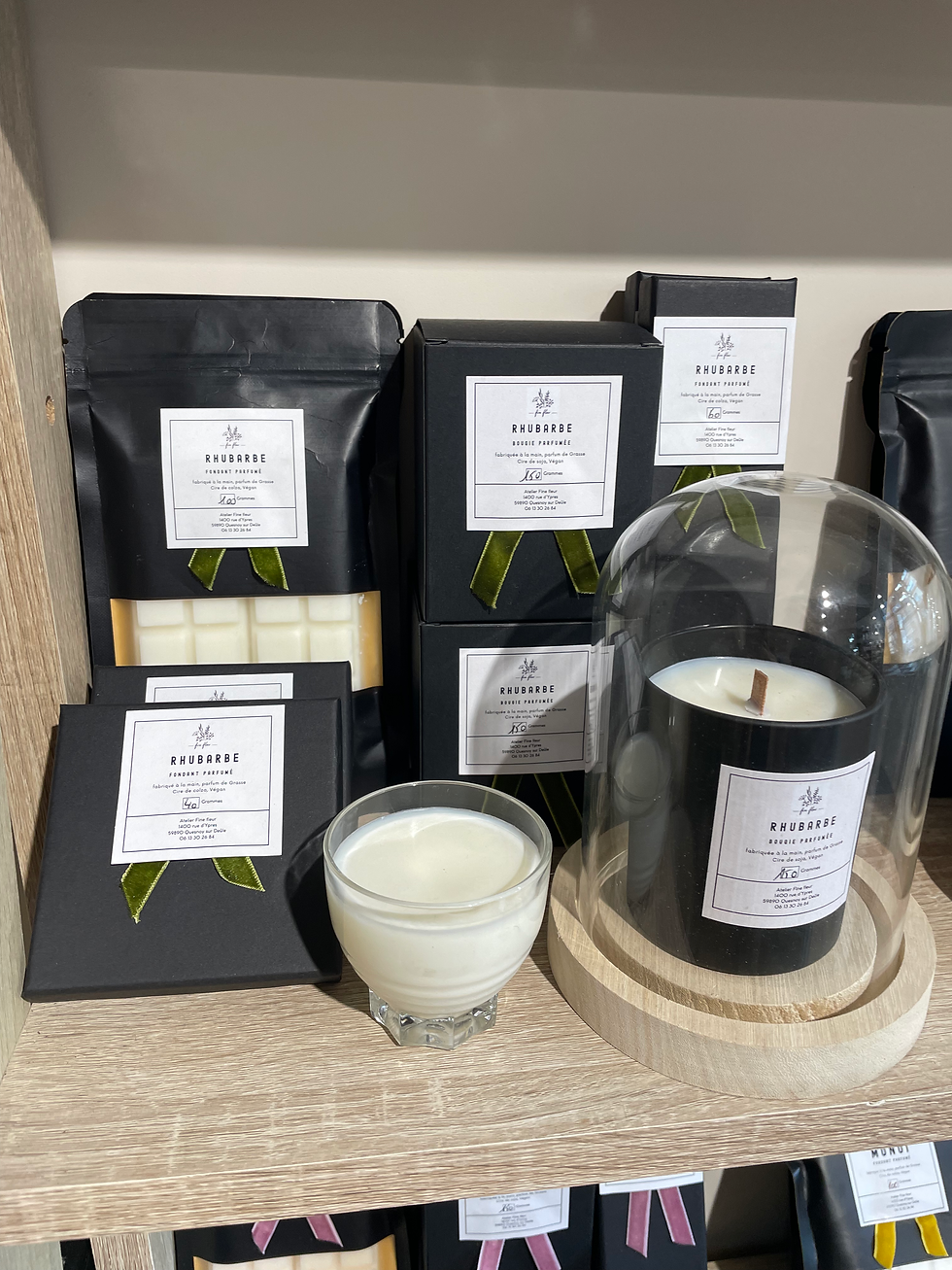 Bougie et Fondant parfumés - Rhubarbe